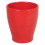Vaso per orchidee MALAYER, ceramica, rosso, 15cm, Ø13,2cm