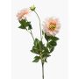 Fiore artificiale Dalia NAXOS con fiori, rosa-verde, 70 cm, Ø 10-11 cm
