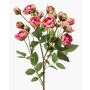Ramo di rosa artificiale TOSSA, rosa-verde, 60 cm, Ø 1-4 cm