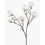 Magnolia artificiale ANEU, color crema, 65 cm, Ø 7-8 cm