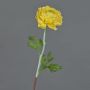 Ranuncolo artificiale ELORIO, giallo, 50 cm, Ø 10 cm