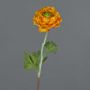 Ranuncolo artificiale ELORIO, arancione-verde, 50 cm, Ø 10 cm
