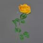 Rosa artificiale PEZOS, arancione-giallo, 60 cm, Ø 10 cm