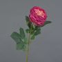 Rosa artificiale Kohl-Rose CATINCA, rosa-fucsia, 60 cm, Ø 9 cm
