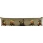 Cuscino decorativo EMTIS contro le correnti d'aria con motivo di animali invernali, grigio, 90x15x20cm