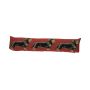 Cuscino decorativo EMTIS con motivo bassotto a pelo ruvido, rosso, 90x15x20 cm