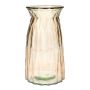 Vaso da tavolo RUBIE in vetro, color taupe trasparente, 20 cm, Ø 10,8 cm