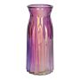 Vaso da tavolo RUBIE in vetro, viola-iridescente-trasparente, 24cm, Ø11cm