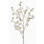 Ramo decorativo di ciliegio ornamentale VERIANO con fiori, bianco, 120 cm