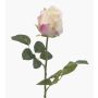 Rosa artificiale DIXLEN, bianco-rosa, 70 cm, Ø 7 cm
