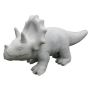 Figurina di dinosauro Triceratops NIONA in cemento, grigio, 38x16x21cm