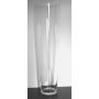 Vaso conico da terra AMNA AIR in vetro, trasparente, 50cm, Ø14cm