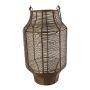 Lanterna in ferro EMANUELE, con manico, bronzo, 48 cm, Ø 28 cm