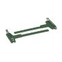 Spille floreali da matrimonio TIBANA con supporto in plastica, 25 pezzi, verde, 6,4 cm