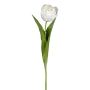 Fiore decorativo tulipano TRIFT, bianco-verde, 50cm, Ø4,5cm