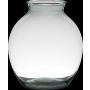 Vaso rotondo in vetro OLDRIK EARTH, trasparente, 32cm, Ø28,5cm