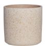 Vaso da fiori in ceramica ARAYA, maculato, beige, 10cm, Ø10cm