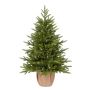 Albero di Natale sintetico VANTAA, sacco di iuta, 90cm, Ø65cm