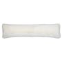 Morbido paraspifferi ARIFA in tessuto Teddy liscio, bianco, 90x20x15 cm