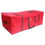 Borsa per albero di Natale quadrata RYUKEN, con manici, rossa, 137x47x63cm