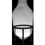 Vaso da terra in vetro CAMILO su supporto, trasparente, 75cm, Ø39cm