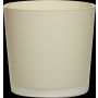 Fioriera di vetro ALENA FROST, beige opaco, 11cm, Ø11,5cm