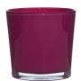 Fioriera in vetro ALENA, magenta, 16cm, Ø17cm