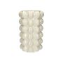 Vaso Bubble LYNNETTE in dolomite, color sabbia, 24 cm, Ø 15 cm