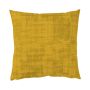 Cuscino decorativo LORIKA, giallo ocra, aspetto velluto, 50x50 cm