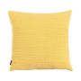 Cuscino decorativo SILENA, giallo chiaro, cuciture decorative, 45x45cm