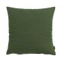Cuscino decorativo SILENA, verde muschio, cuciture irregolari, 45 x 45 cm