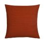 Cuscino decorativo SILENA, arancione scuro, cuciture decorative, 45x45 cm