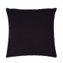 Cuscino decorativo SILENA, nero, cuciture decorative, 45x45cm