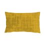 Cuscino decorativo LORIKA, giallo ocra, aspetto velluto, 50x30 cm