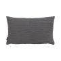 Cuscino decorativo SILENA, grigio scuro, cuciture decorative, 50x30 cm