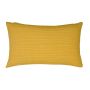 Cuscino decorativo SILENA, giallo miele, cuciture decorative, 50x30cm