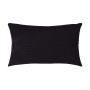 Cuscino decorativo SILENA, nero, cuciture decorative, 50x30cm