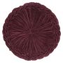Cuscino rotondo BELLONA, rosso bordeaux, 10x60cm