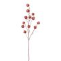 Ramo artificiale di Physalis FRILTE con frutti, rosso metallizzato, 90 cm