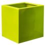 Vaso da fiori DILLY in Fiberstone, lucido, verde lime, 50x50x50cm