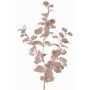 Ramo sintetico di eucalipto MALFHY, rosa chiaro metallizzato, 75cm