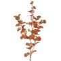 Ramo artificiale di eucalipto MALFHY, color rame metallizzato, 75 cm