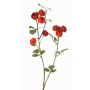 Ramo finto di cavolo e rose LORRAINE, Eco Collection, rosso-arancione, 60cm, Ø3cm