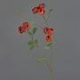 Ramo finto di cavolo e rose LORRAINE, Eco Collection, rosso-arancione, 60 cm, Ø 3 cm
