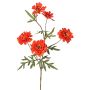 Ramo artificiale di crisantemo PRUDENCE, Eco Collection, rosso-arancione, 75 cm, Ø 5-6,5 cm