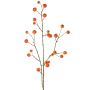 Ramo decorativo di melo ornamentale NONGIH con frutti, arancione, 90 cm