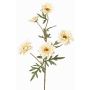 Ramo artificiale di crisantemo PRUDENCE, Eco Collection, crema-giallo, 75cm, Ø5-6,5cm