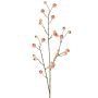 Ramo decorativo di melo ornamentale NONGIH con frutti, rosa chiaro, 90 cm
