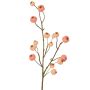 Ramo decorativo di melo ornamentale NONGIH con frutti, rosa chiaro, 60 cm