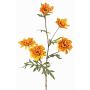 Ramo artificiale di crisantemo PRUDENCE, Eco Collection, giallo-arancione, 75cm, Ø5-6,5cm
